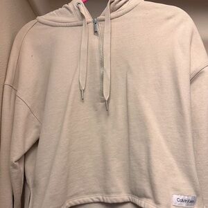 Cream & Tan Calvin kelvin hoodie
